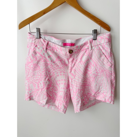 Lilly Pulitzer Pink Patterned Women Shorts - Picture 3 of 7